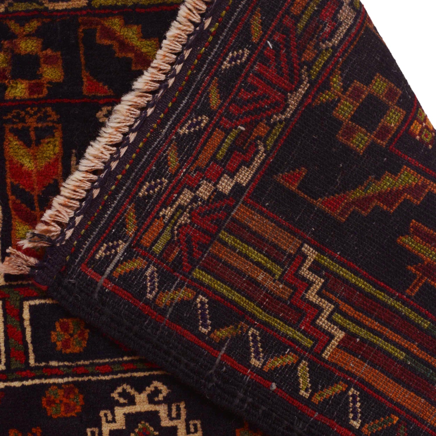 Muslim Prayer Rug 2' 10" x 4' 2" ft / 87 x 128 cm - No. W35894