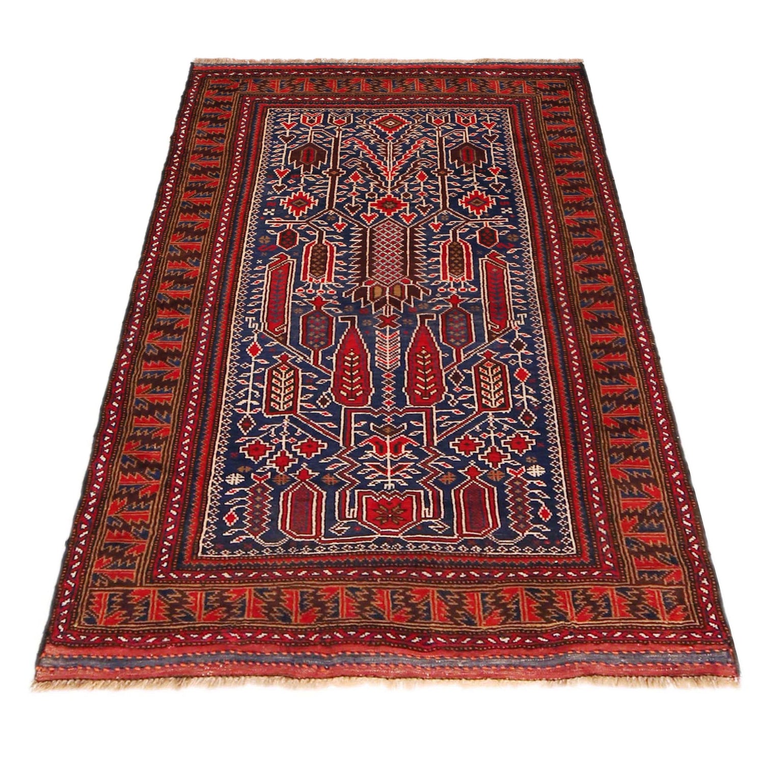 Tribal Baloch Rug 2' 11" x 4' 10" ft / 90 x 147 cm - No. W35904