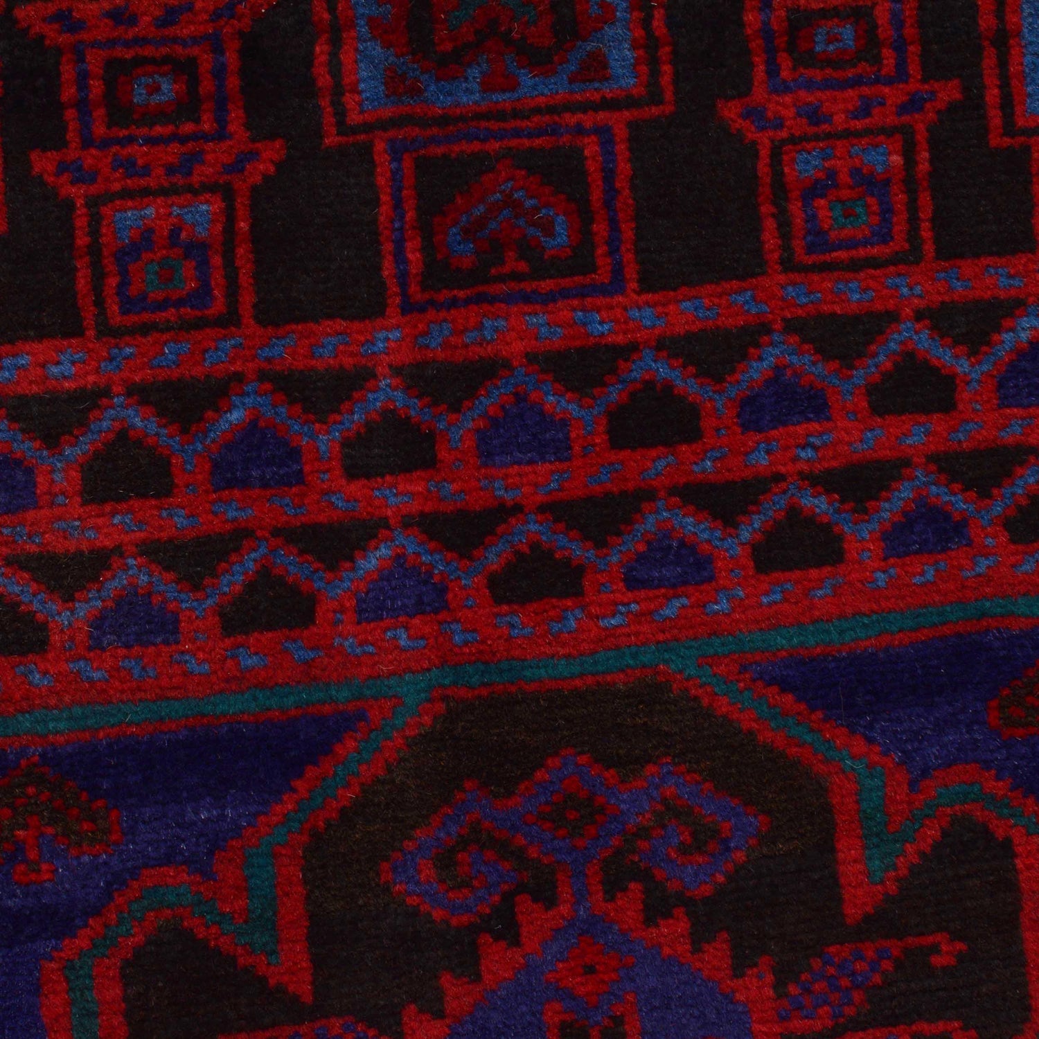 Hand Knotted Baluchi Rug 2' 6" x 3' 8" ft / 75 x 112 cm - No. W35907