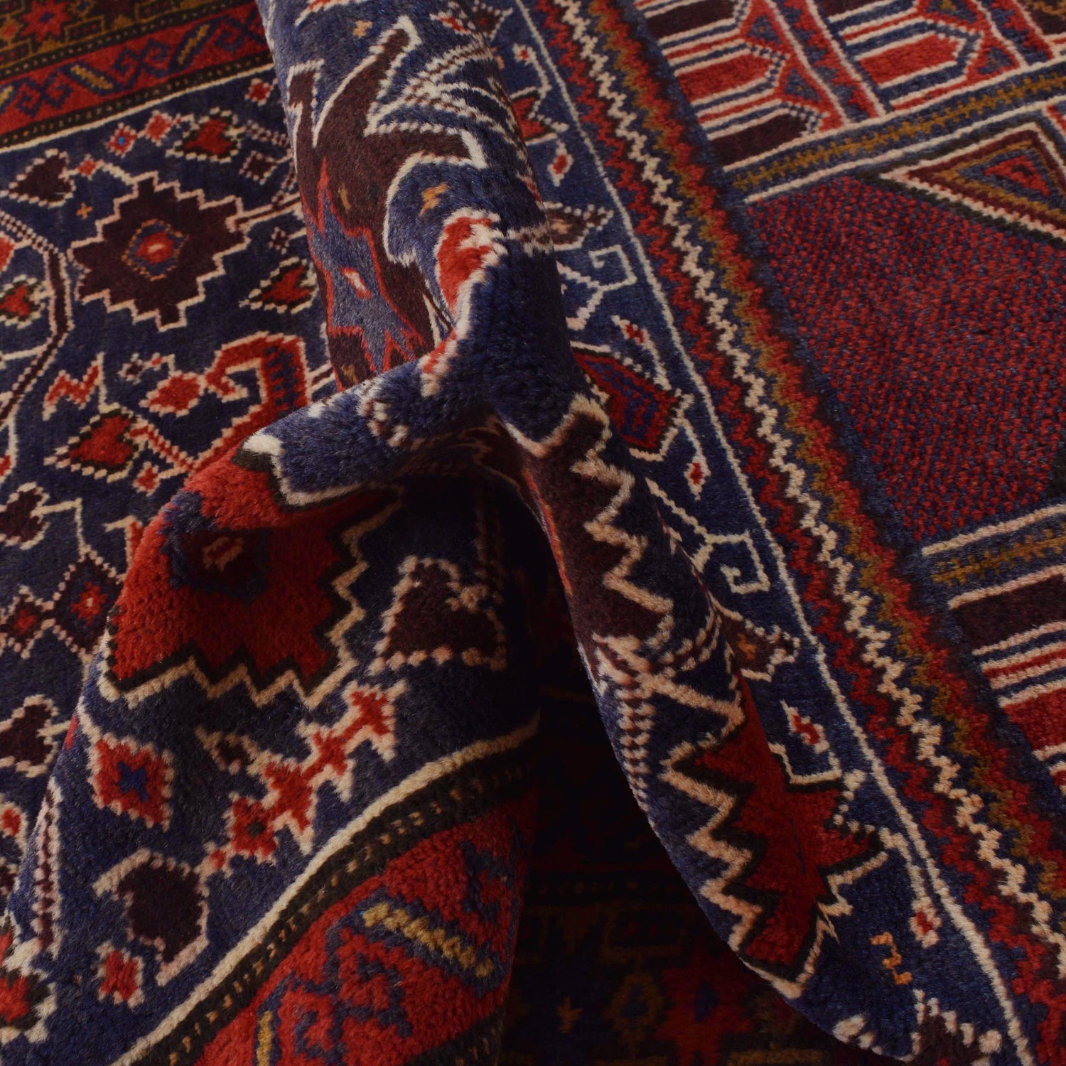 Handmade Prayer Rug 2' 11" x 4' 6" ft / 89 x 137 cm -No. W35909