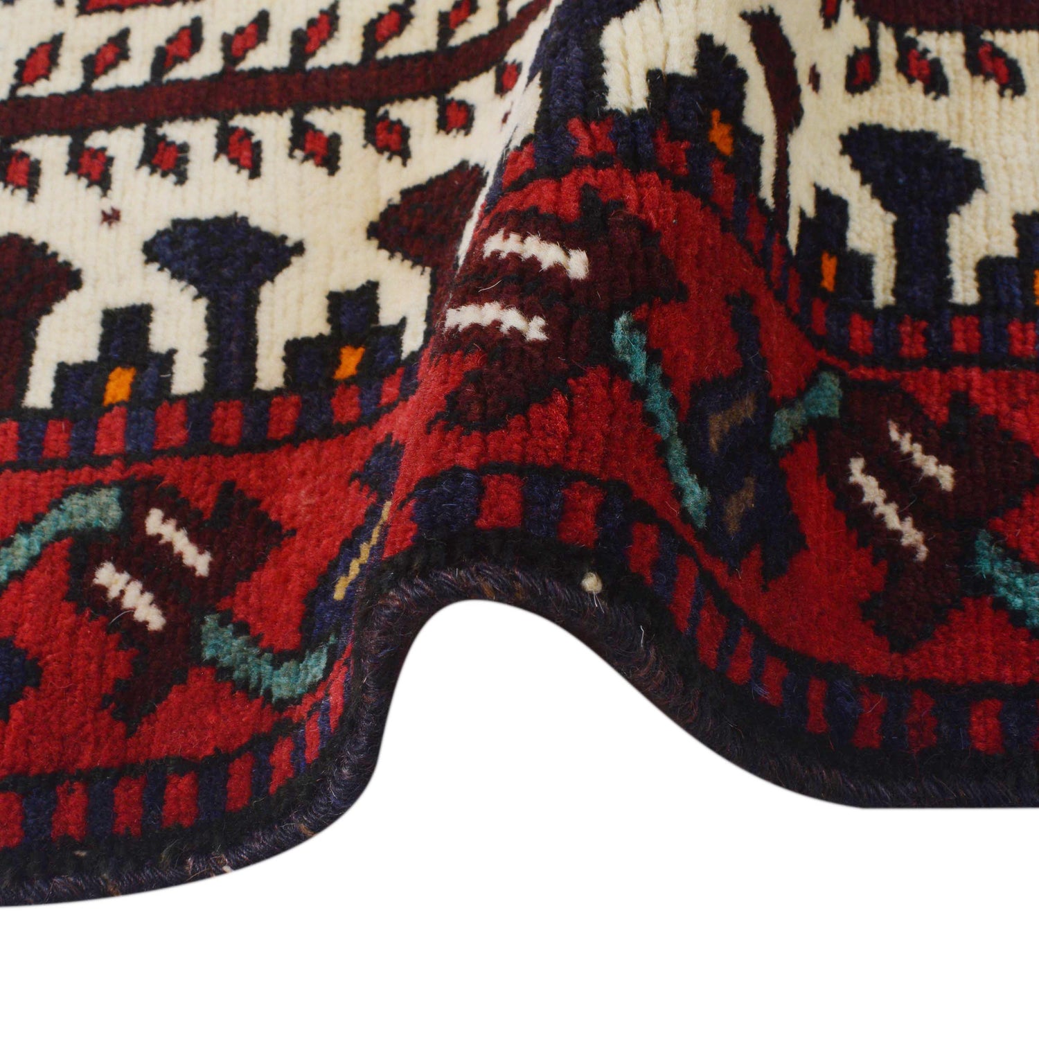 Beige Color Baluchi Rug 3' 3" x 4' 9" ft / 98 x 146 cm - No. W35912