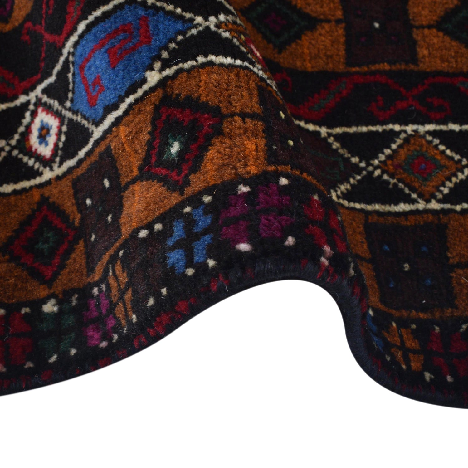 Tribal Baloch Rug 3' 2" x 5' 7" ft / 96 x 170 cm - No. W35926