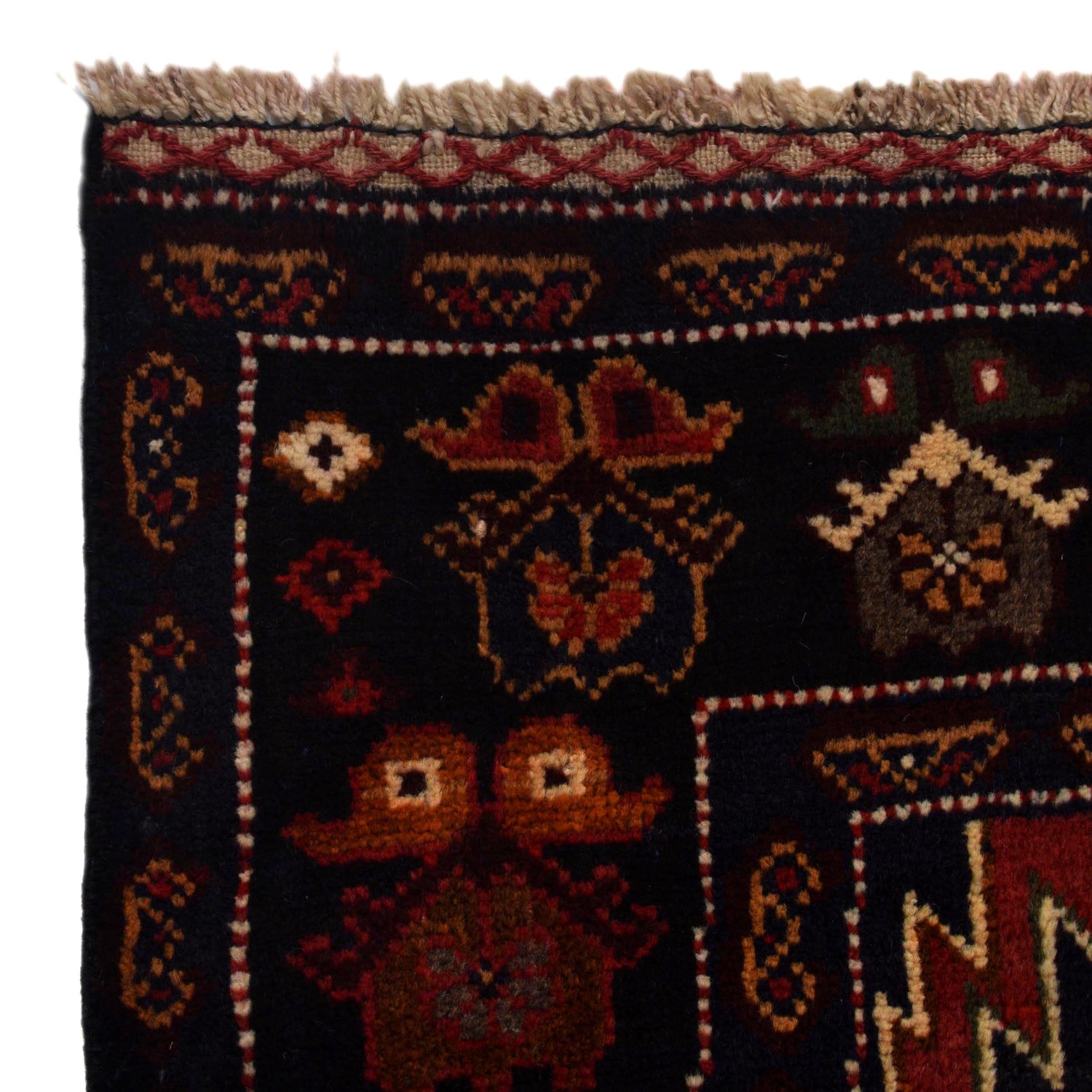 Baluch Short Rug 3' 7" x 6' 8" ft / 108 x 204 cm - No. W35927