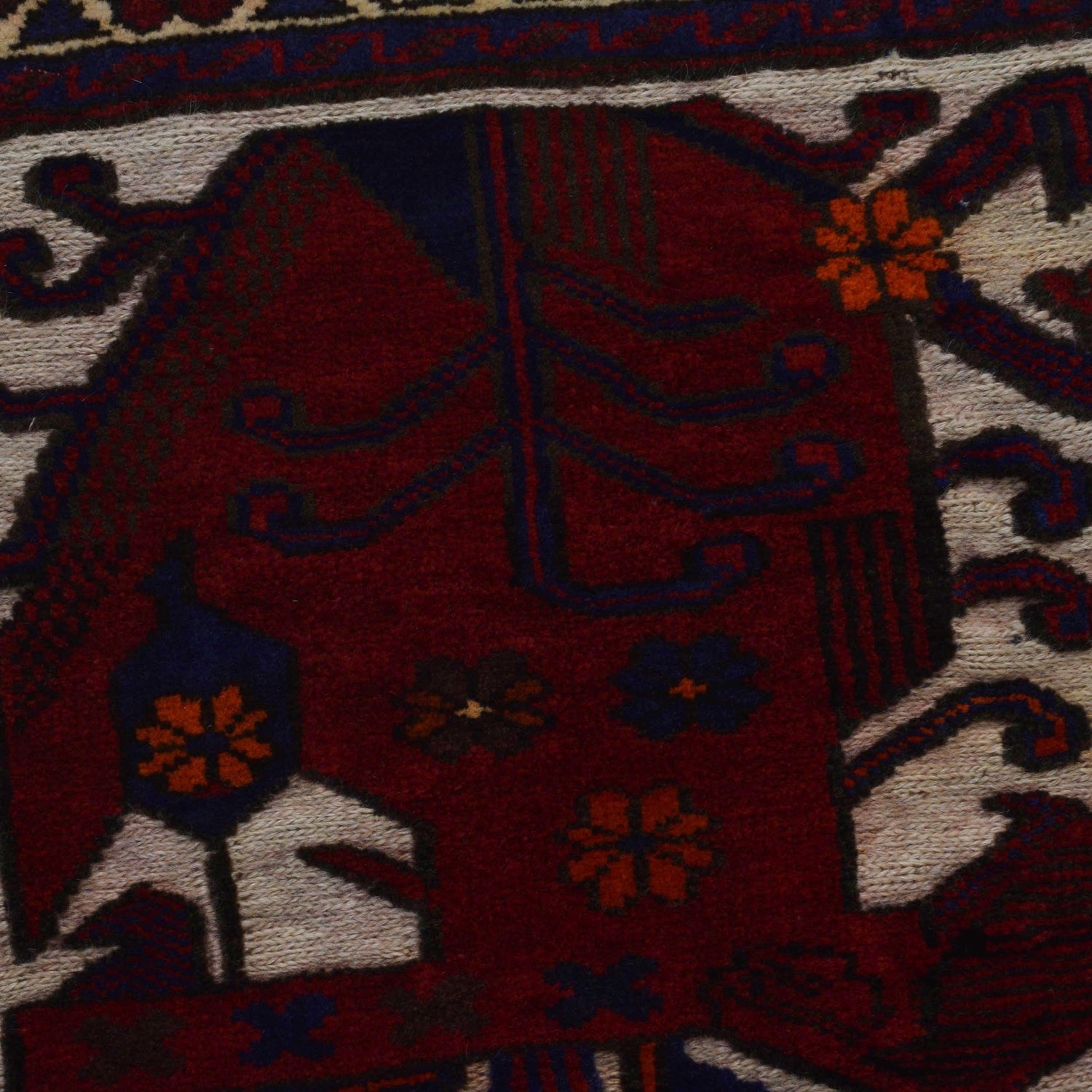 Hand Knotted Baluchi Rug 2' 7" x 4' 5" ft / 80 x 135 cm - No. W35930