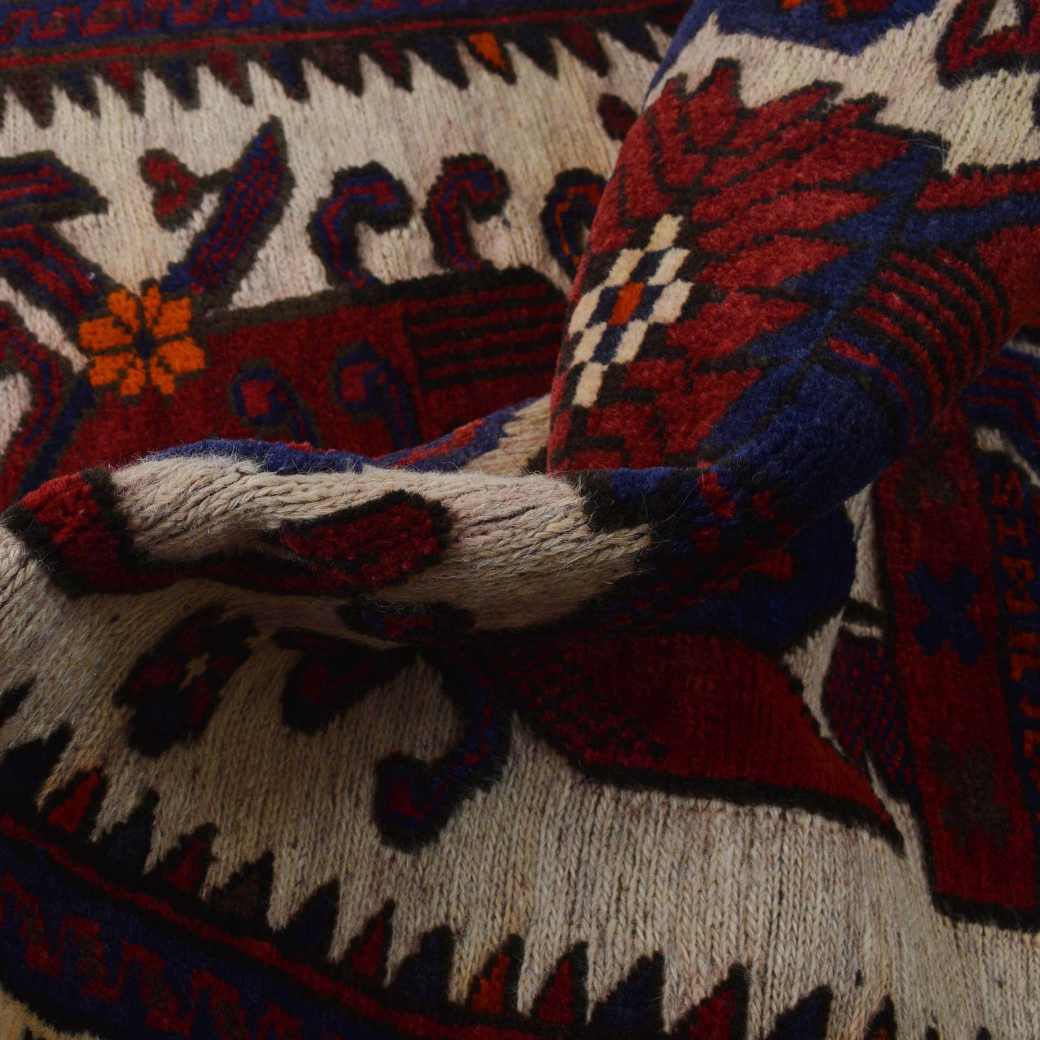 Hand Knotted Baluchi Rug 2' 7" x 4' 5" ft / 80 x 135 cm - No. W35930