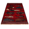 Afghan War Rug – Military Design 3' 1" x 4' 11" ft / 94 x 150 cm - No. W35931