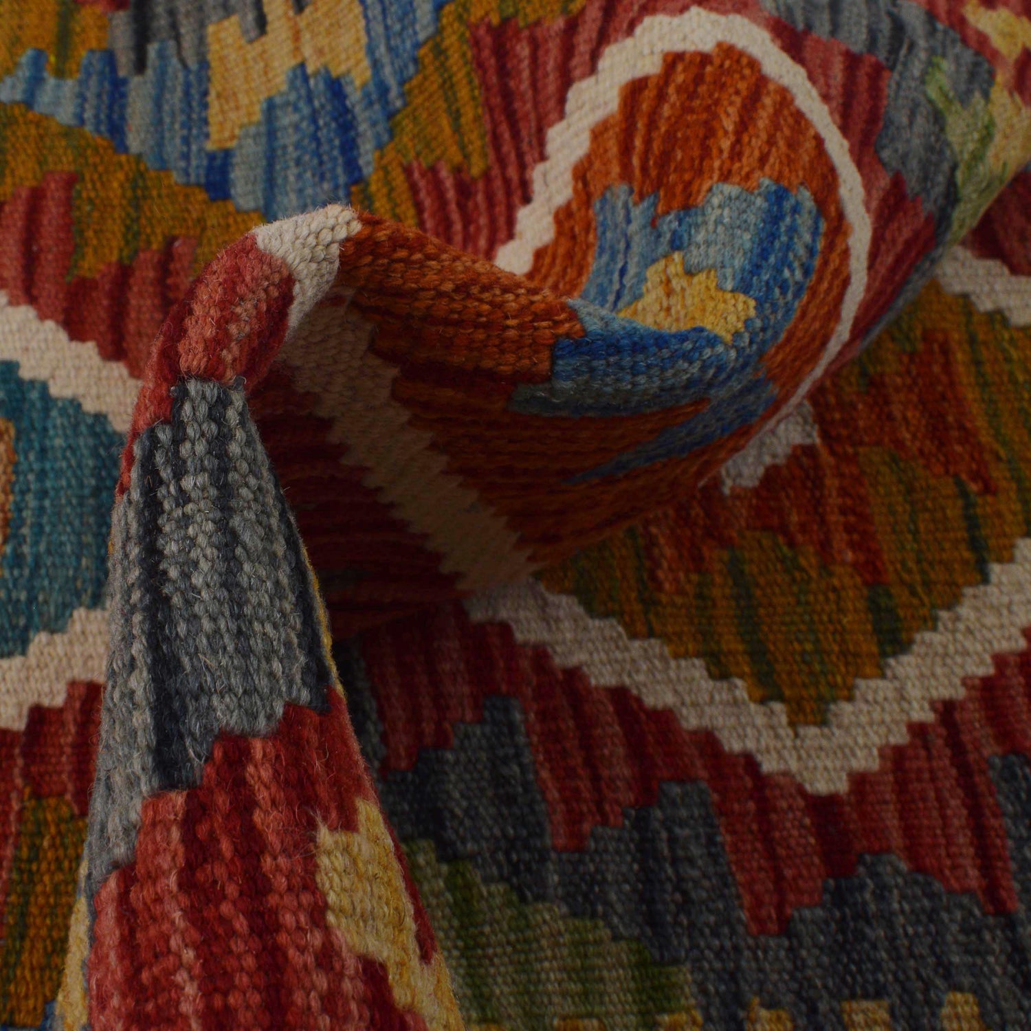 Handmade Vegetable Kelim Runner 1' 8" x 4' 11"  ft / 50 x 151 cm - No. W35937