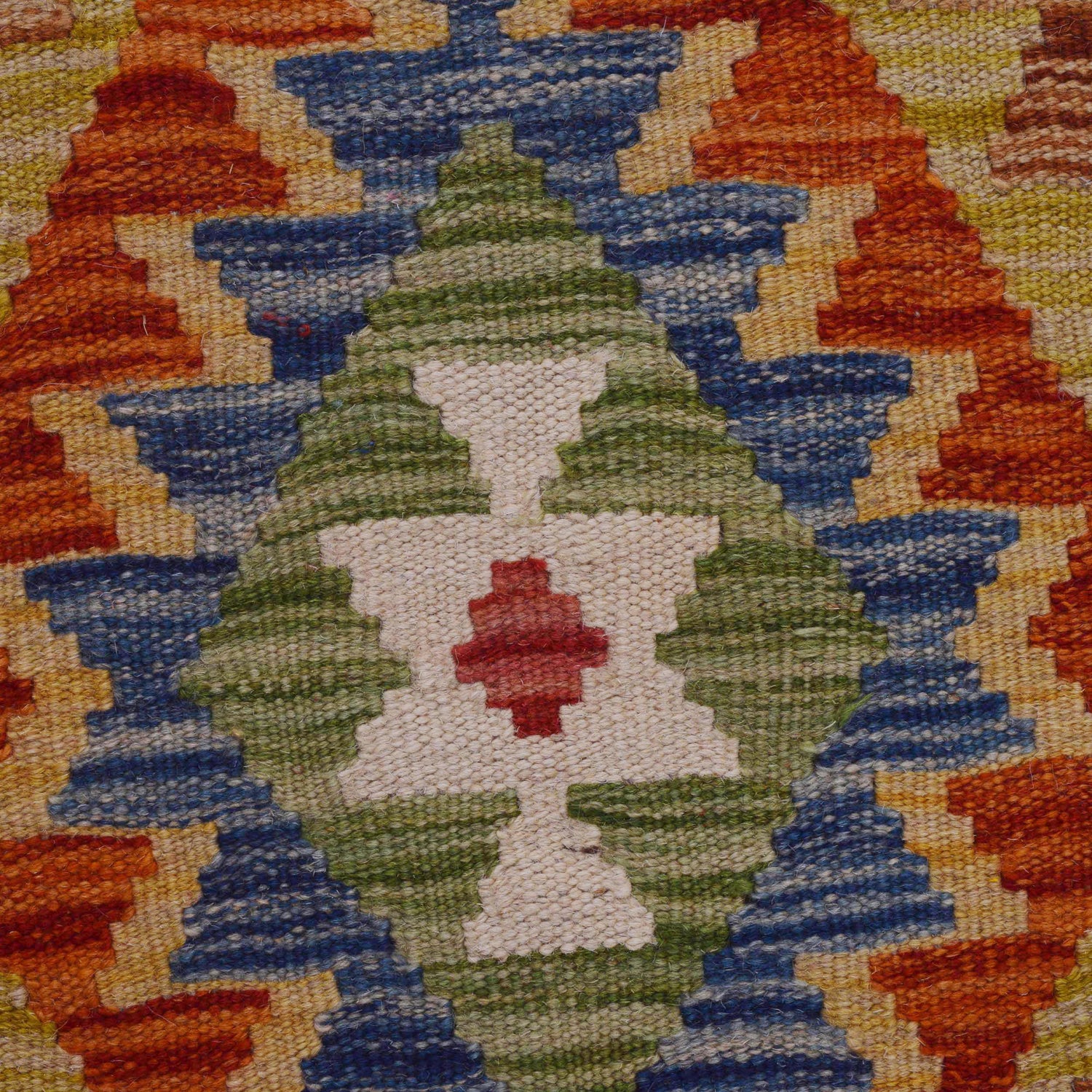 Hand Woven Wool Kelim Runner 1' 8" x 4' 11"  ft / 51 x 149 cm - No. W35939