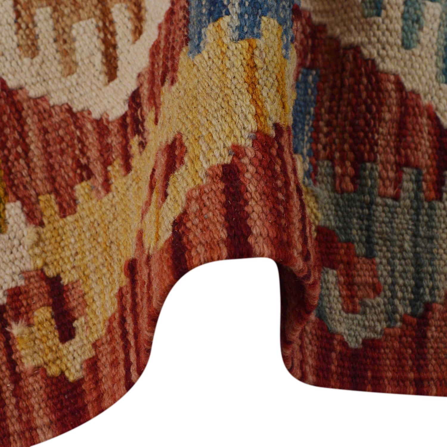 Handmade Afghan Vegetable Kilim Runner 1' 8" x 4' 11"  ft / 50 x 149 cm - No. W35945