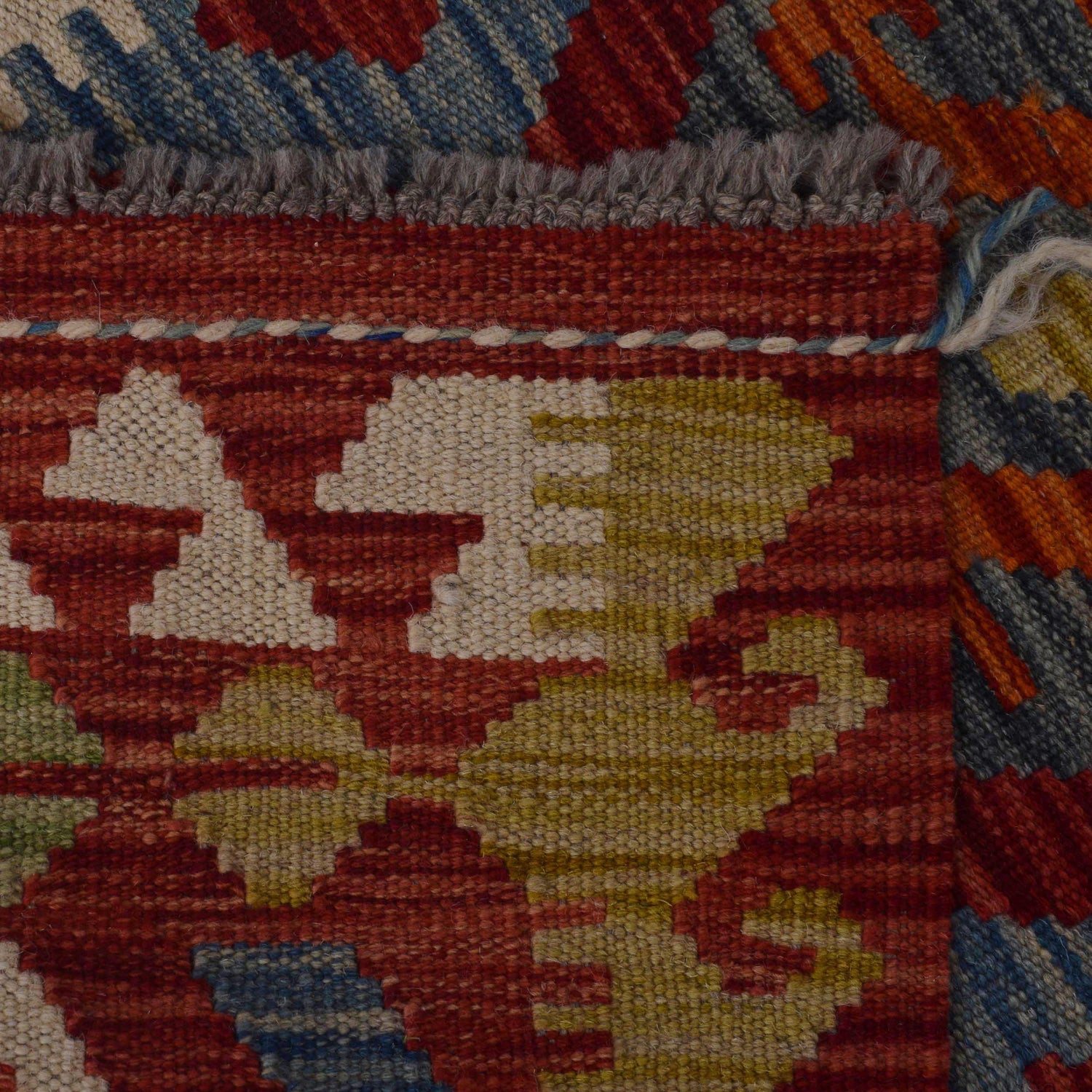 Hand Made Afghan Kilim Runner 1' 10" x 4' 11"  ft / 55 x 149 cm - No. W35946