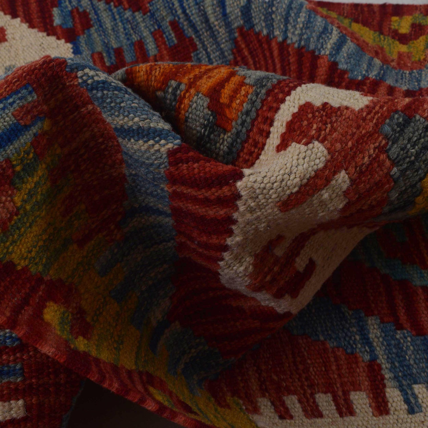 Hand Made Afghan Kilim Runner 1' 10" x 4' 11"  ft / 55 x 149 cm - No. W35946