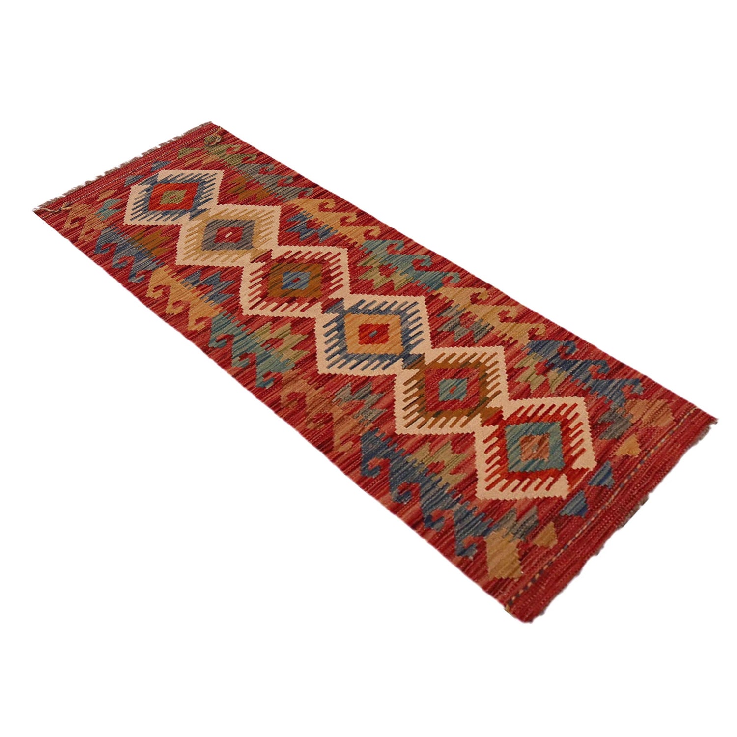 Short Kilim Runner 1' 8" x 5' 0"  ft / 50 x 152 cm - No. W35947