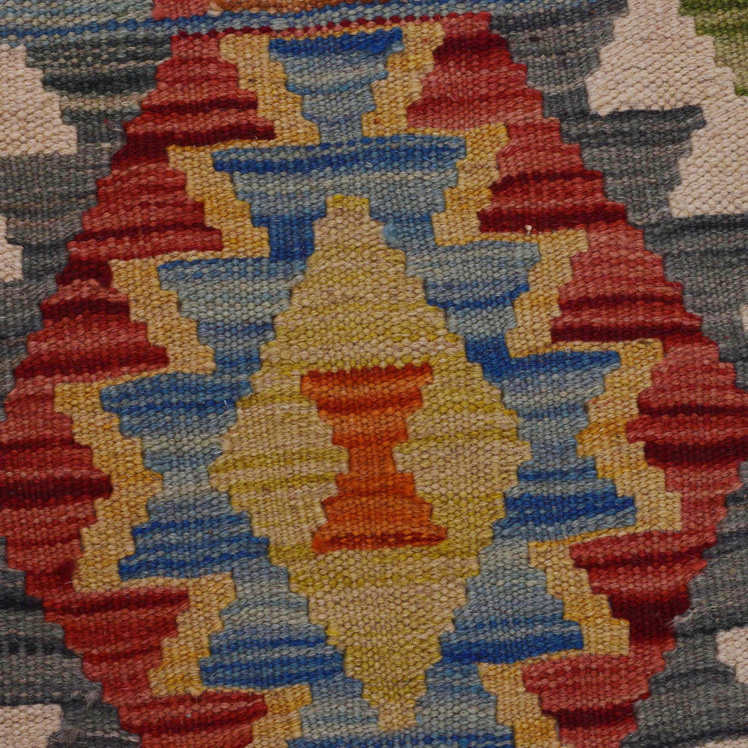 Handmade Vegetable Kelim Runner 1' 8" x 4' 8"  ft / 52 x 143 cm - No. W35951