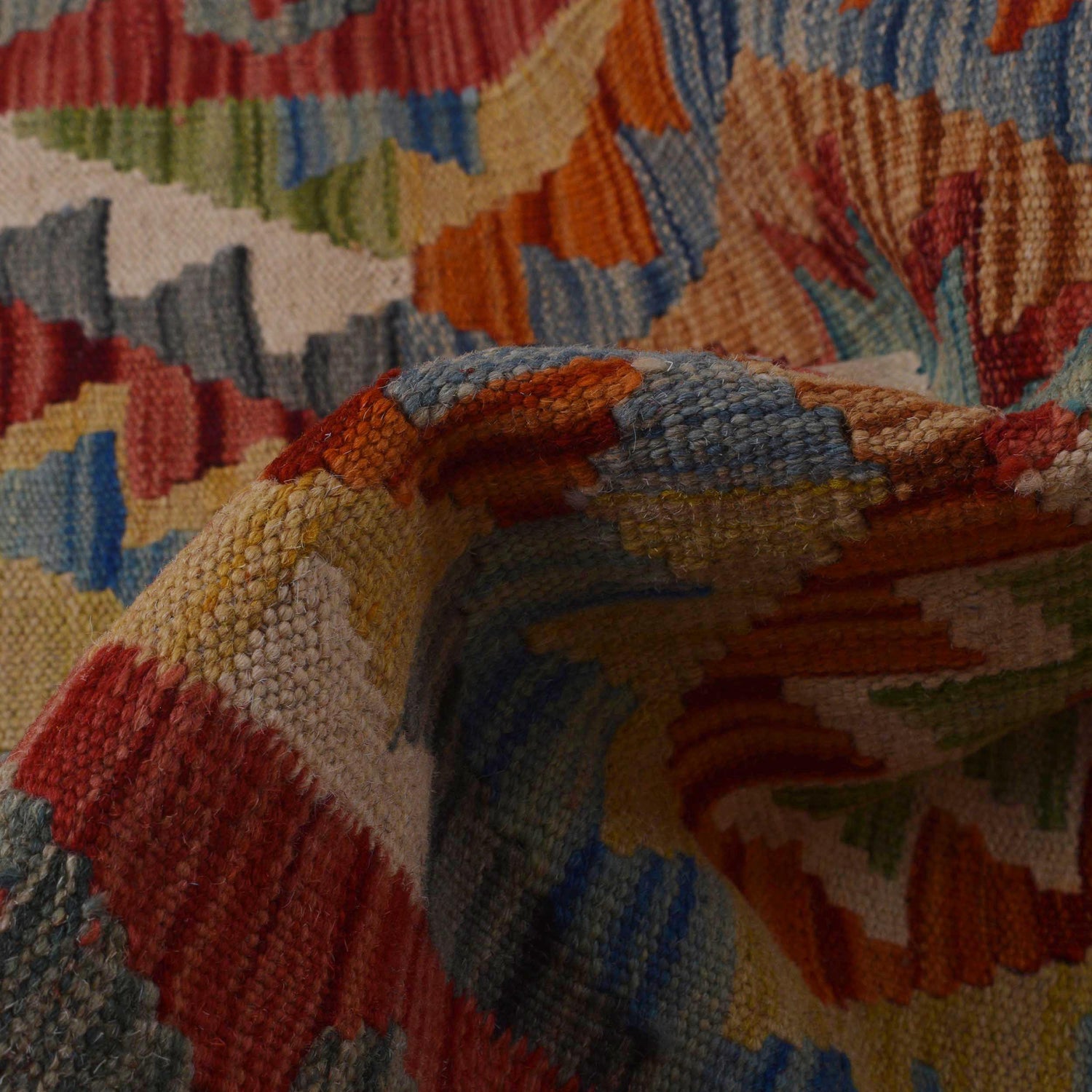 Handmade Vegetable Kelim Runner 1' 8" x 4' 8"  ft / 52 x 143 cm - No. W35951