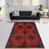 Red Color Baluchi Rug 3' 7" x 6' 6" ft / 108 x 197 cm - No. W36542