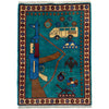 Hand-Knotted Afghan War Carpet 2' 0" x 2' 9" ft / 60 x 85 cm - No. W36577