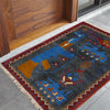 Handcrafted Afghan War Rug 2' 0" x 2' 10" ft / 60 x 86 cm - No. W36585