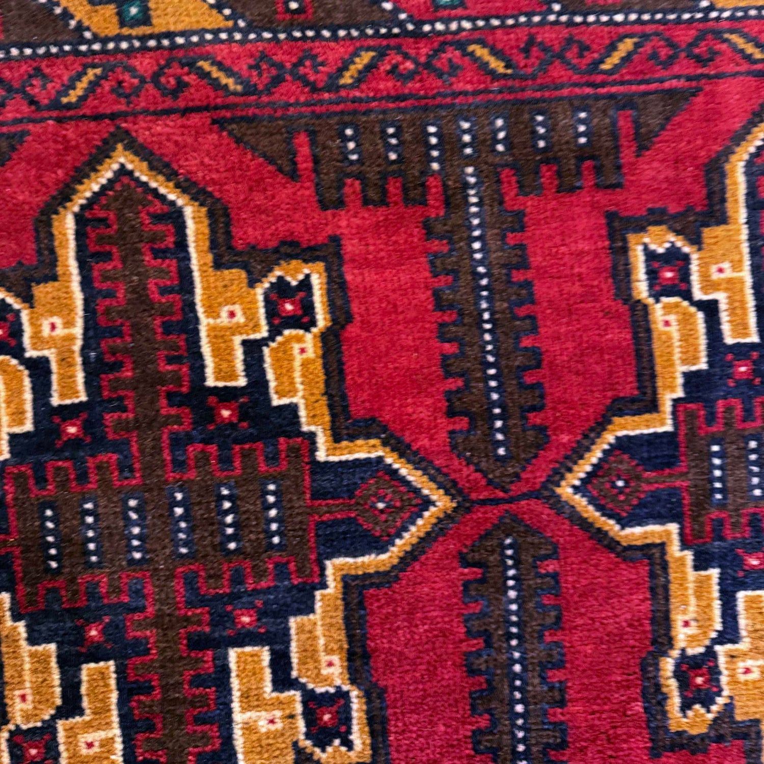 Handmade Balochi Carpet 3' 2" x 4' 9" ft / 97 x 145 cm - No. W36603