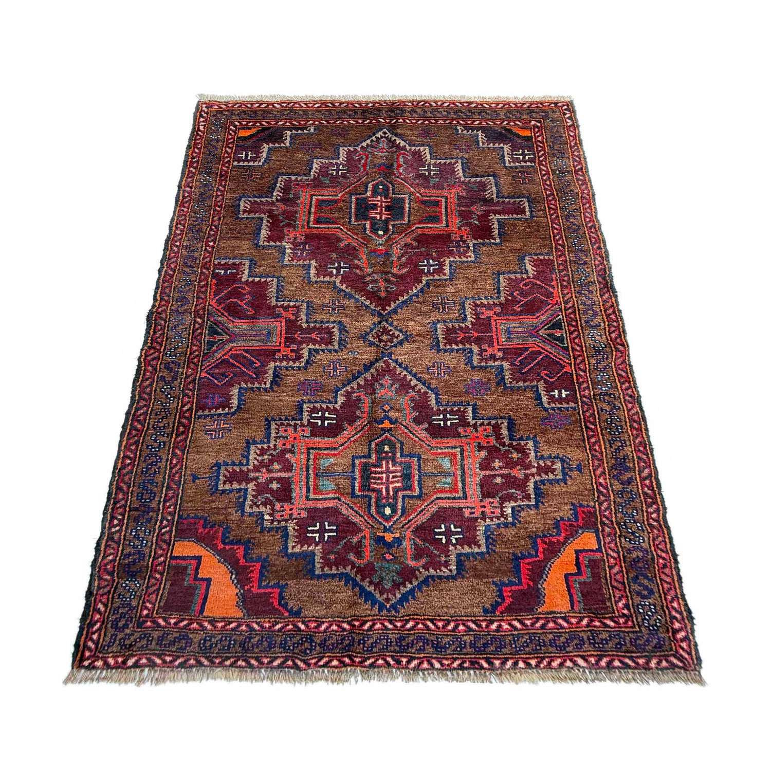 Baluch Small Size Rug 3' 7" x 6' 0" ft / 110 x 182 cm - No. W36718