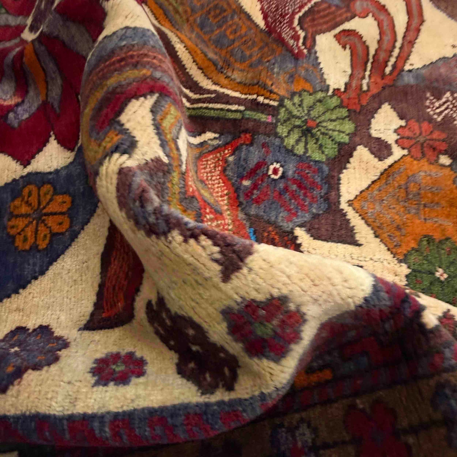 Traditional Baloch Rug 3' 5" x 4' 8" ft / 105 x 141 cm - No. W36721