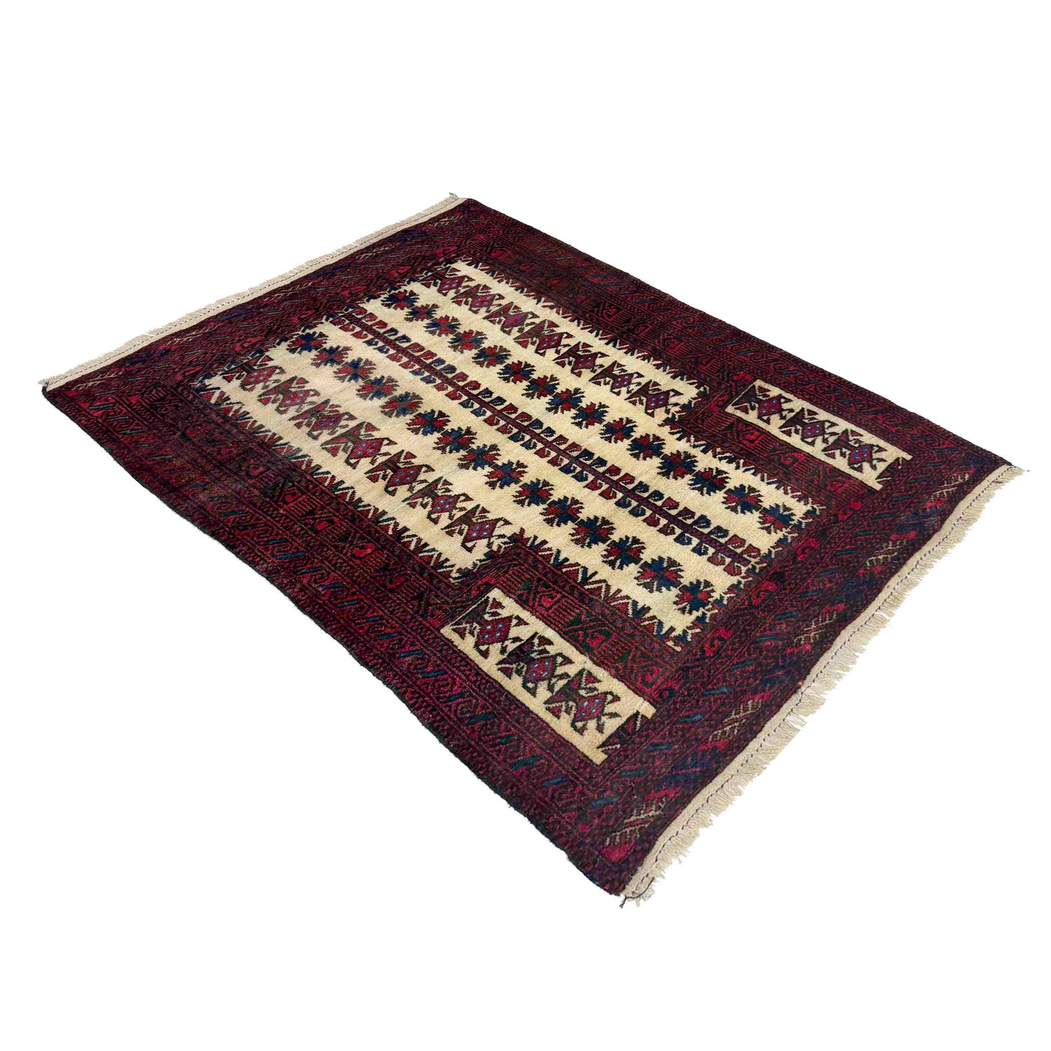 Muslim Prayer Rug 2' 9" x 4' 0" ft / 84 x 123 cm - No. W36725