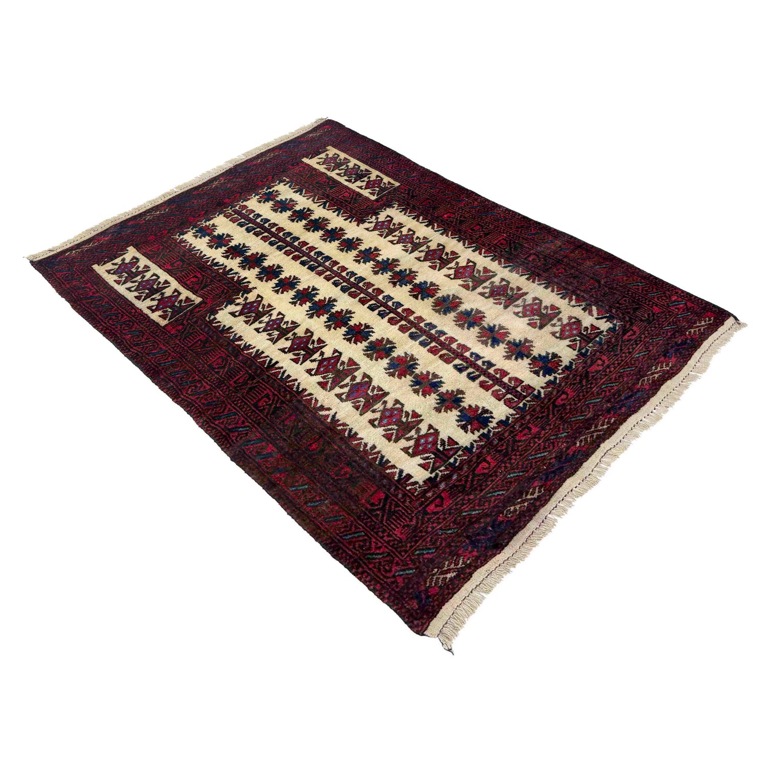 Muslim Prayer Rug 2' 9" x 4' 0" ft / 84 x 123 cm - No. W36725