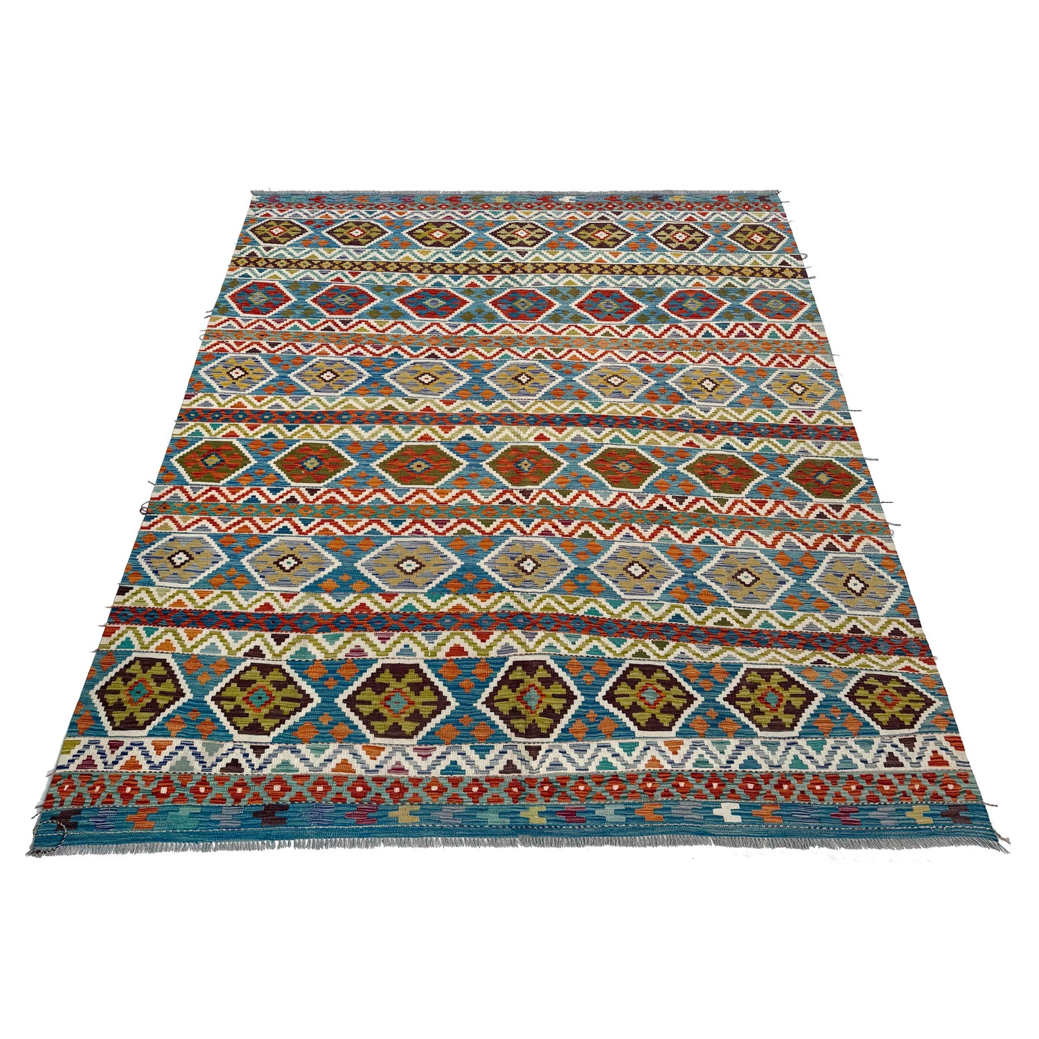 Hand Knotted Flatweave Kilim 8' 2" x 9' 10" ft / 250 x 300 cm - No. W36741