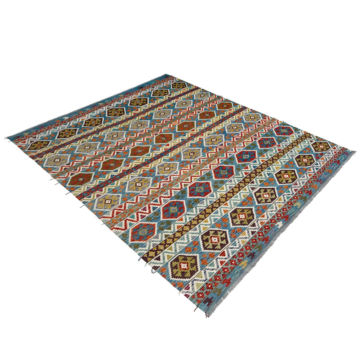 Hand Knotted Flatweave Kilim 8' 2" x 9' 10" ft / 250 x 300 cm - No. W36741
