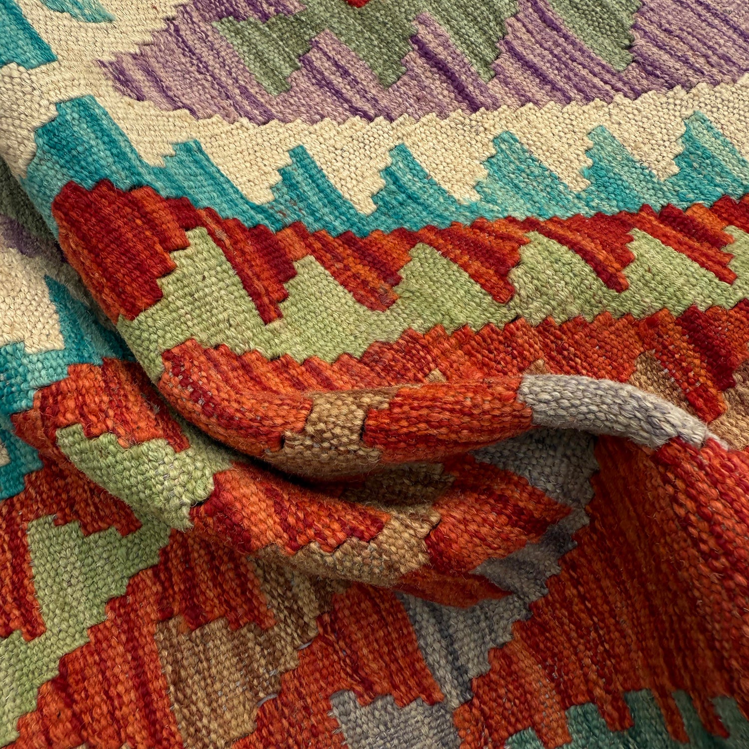 Hand Made Afghan Kilim 2' 7" x 4' 0" ft / 79 x 123 cm - No. W36766