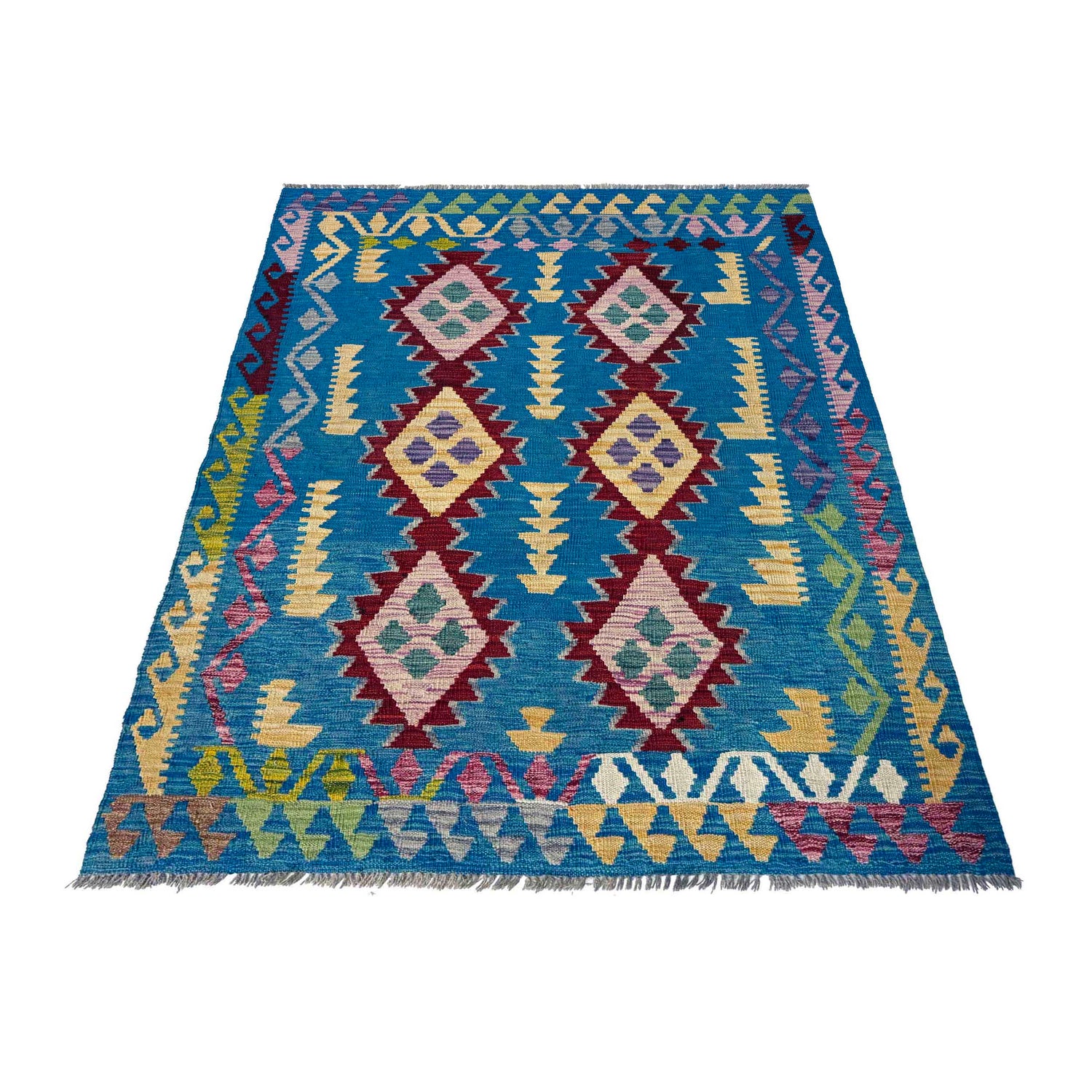 Small Size Chobi Kilim 4' 0" x 5' 9" ft / 121 x 174 cm - No. W36803