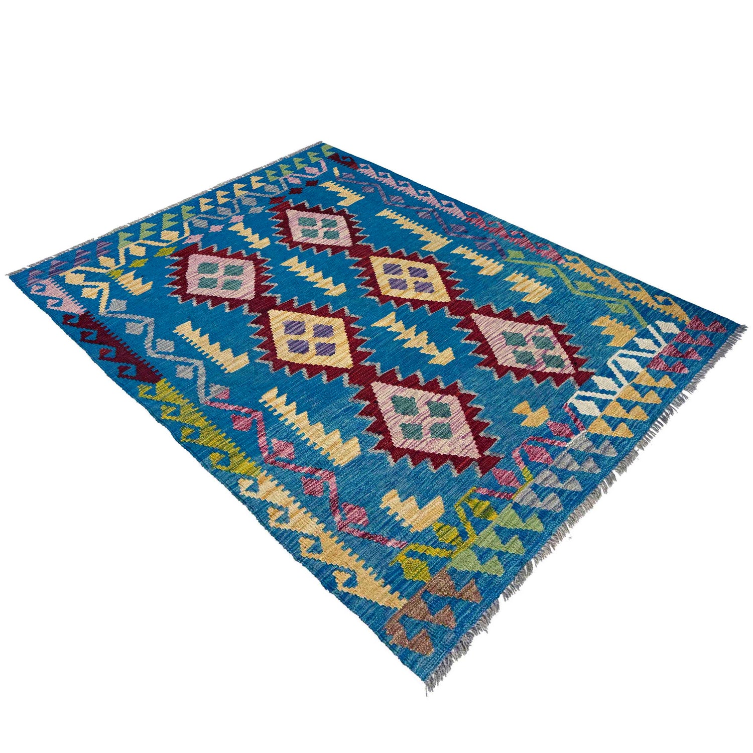 Small Size Chobi Kilim 4' 0" x 5' 9" ft / 121 x 174 cm - No. W36803