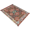 Hand Knotted Flatweave Kilim 4' 11" x 6' 9" ft / 150 x 206 cm - No. W36823