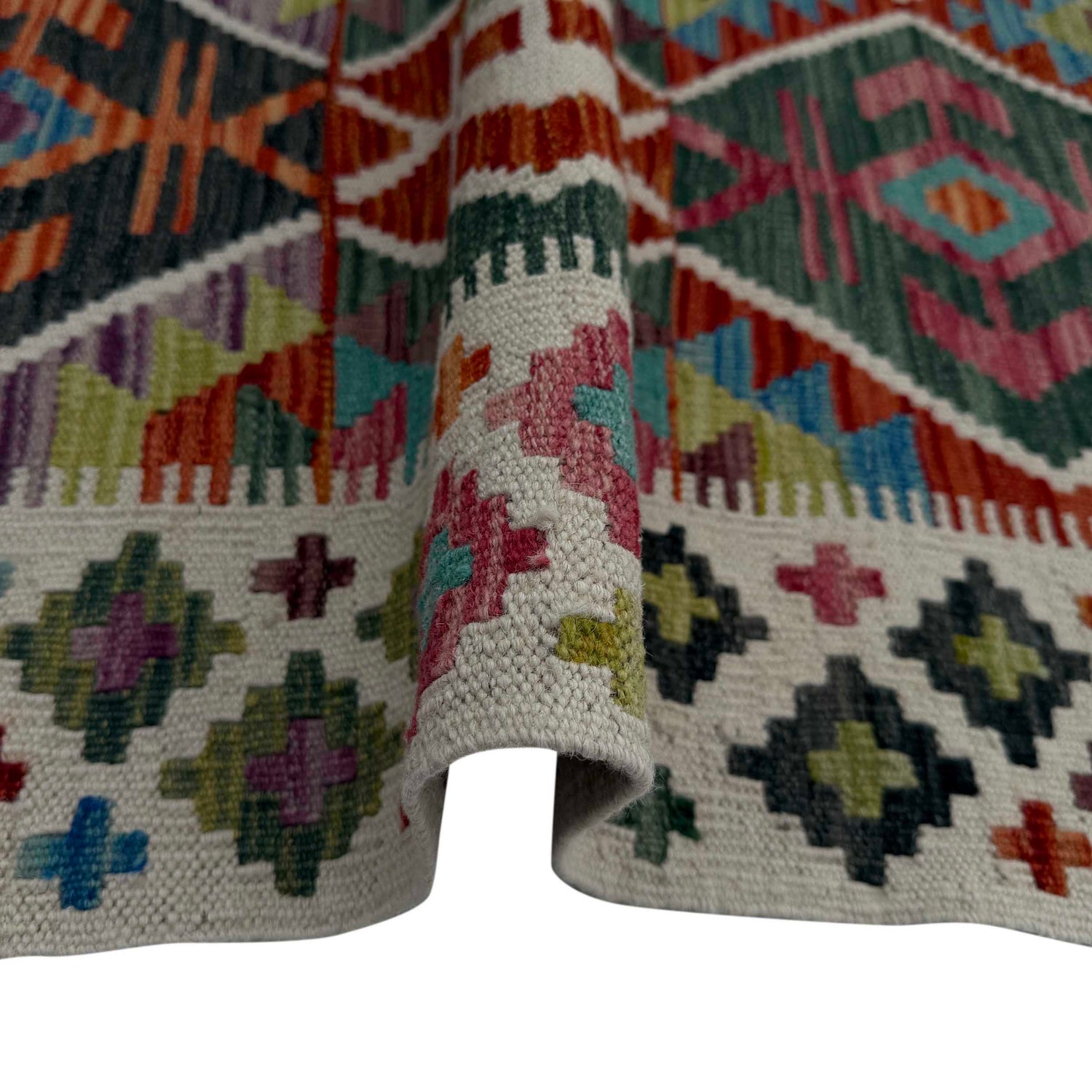 Hand Knotted Flatweave Kilim 4' 11" x 6' 9" ft / 150 x 206 cm - No. W36823