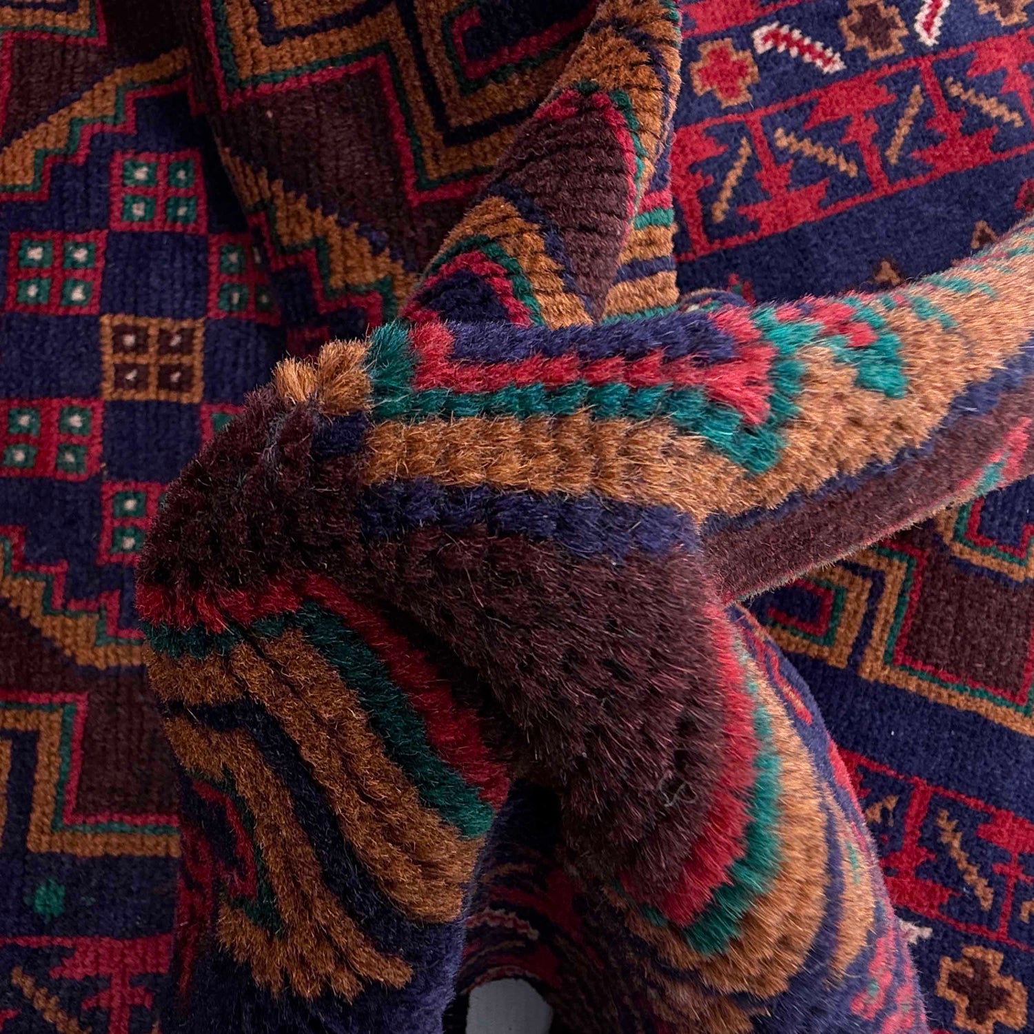 Traditional Handwoven Baluch Runne 2' 9" x 6' 5" ft / 84 x 196 cm - No. W36850