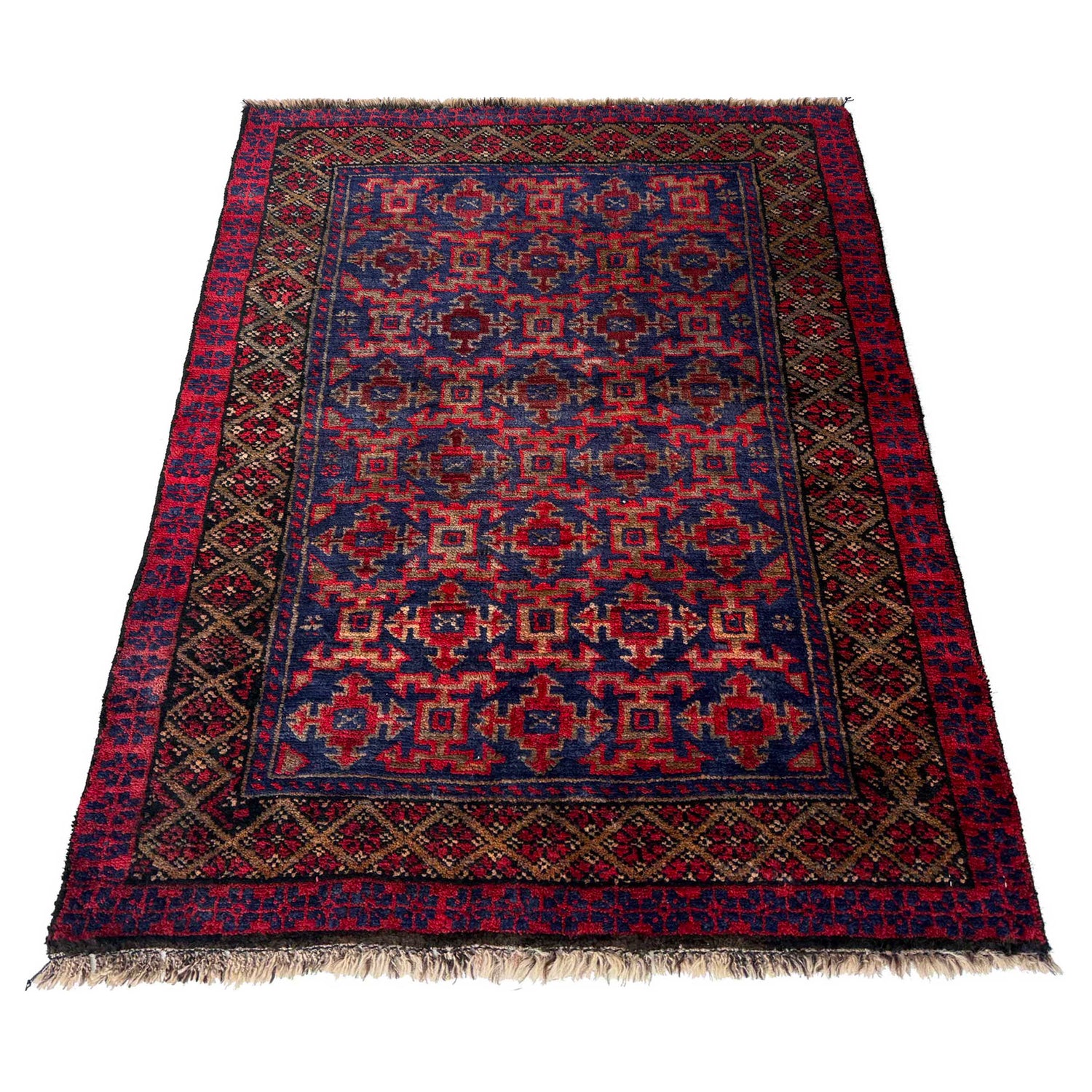 Hand Knotted Baluchi Rug 2' 6" x 3' 8" ft / 75 x 113 cm - No. W36852