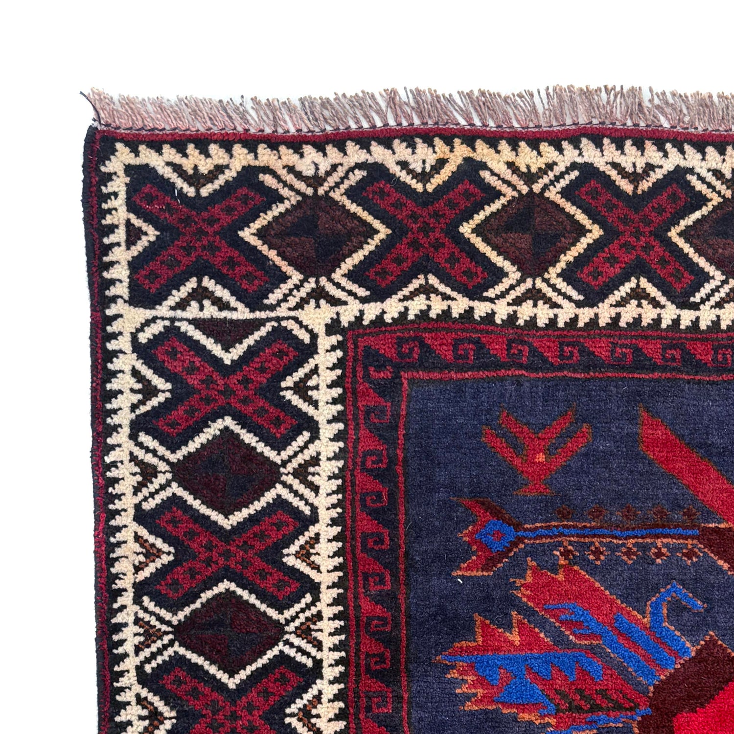 Handmade Baluchi Rug 4' 0" x 5' 6" ft / 122 x 168 cm - No. W36857