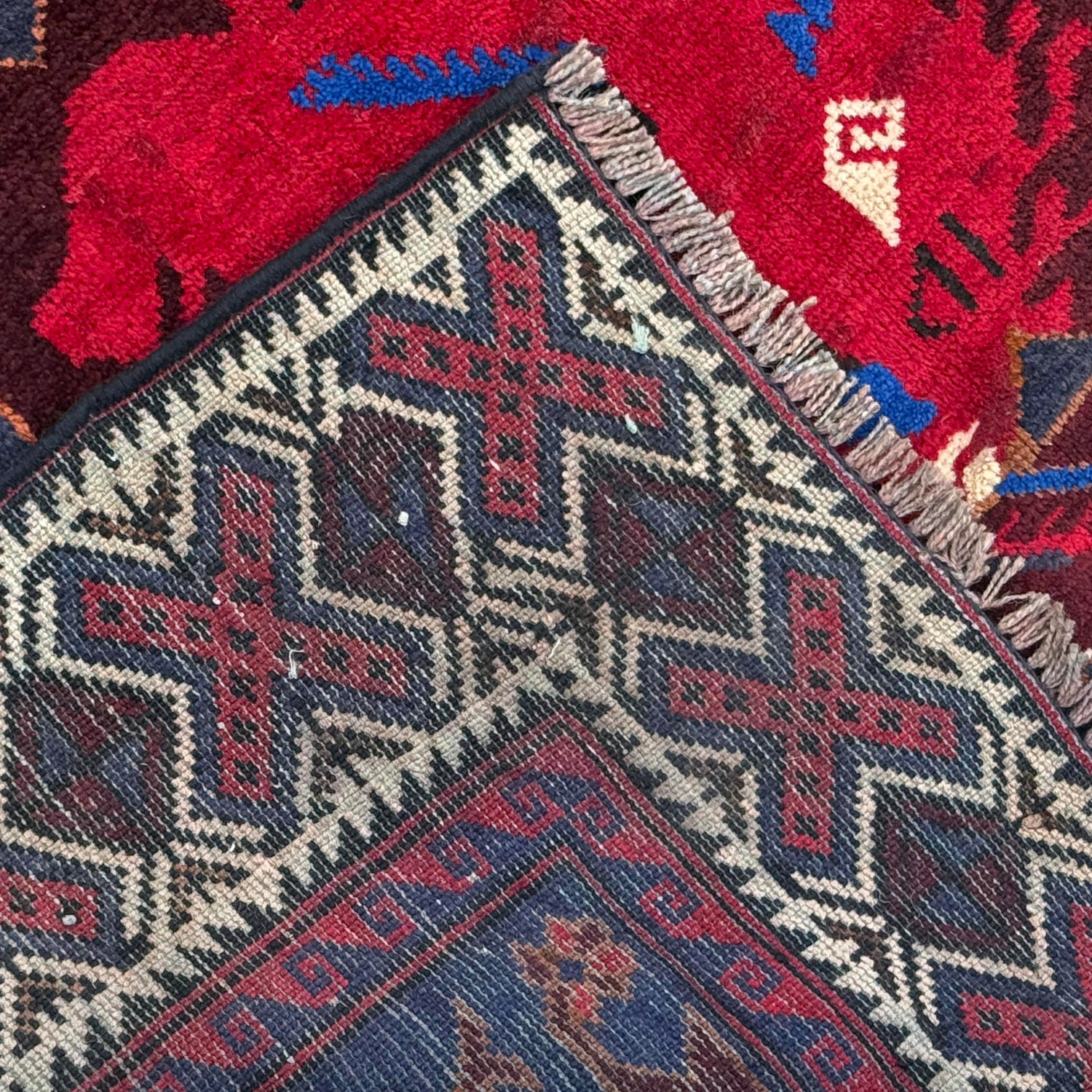 Handmade Baluchi Rug 4' 0" x 5' 6" ft / 122 x 168 cm - No. W36857