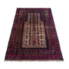 Multi Color Prayer Rug 2' 11" x 4' 4" ft / 90 x 133 cm - No. W36862