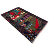 Handmade Pictorial Carpet 2' 6" x 4' 4" ft / 76 x 132 cm - No. W37610