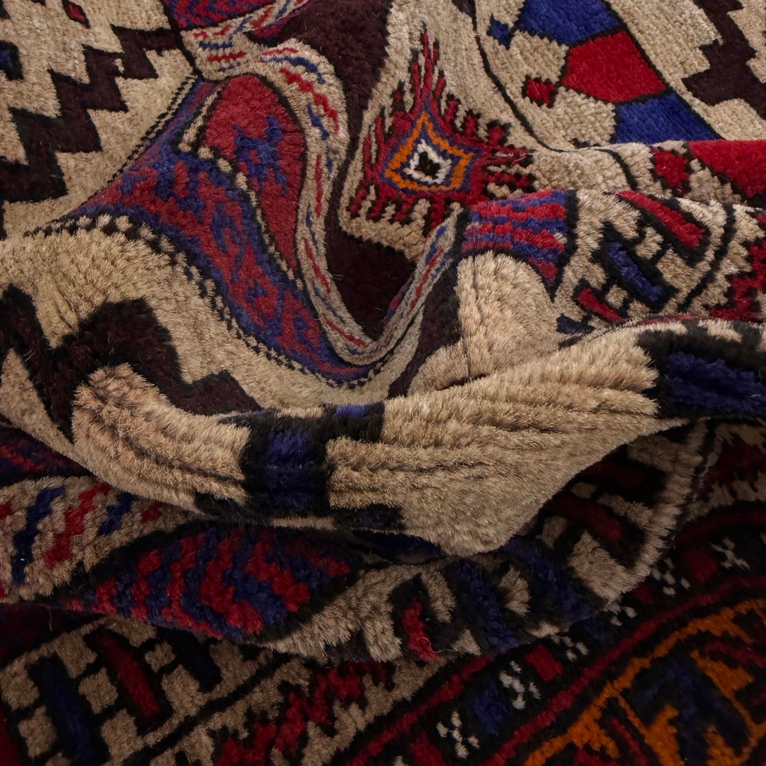 Multi Color Prayer Rug 2' 8" x 4' 3" ft / 82 x 129 cm - No. W37611