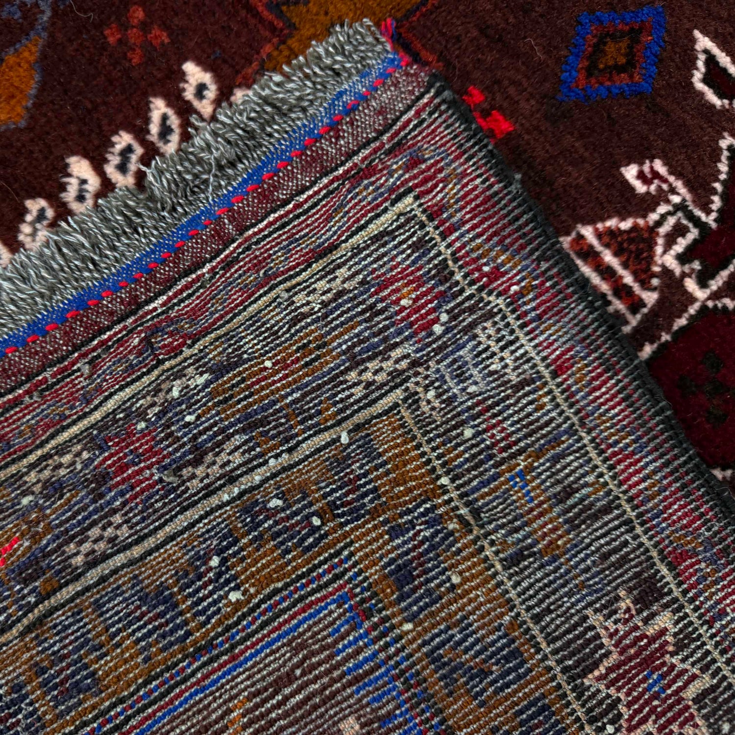 Tribal Baloch Rug 3' 2" x 4' 5" ft / 97 x 135 cm - No. W37702