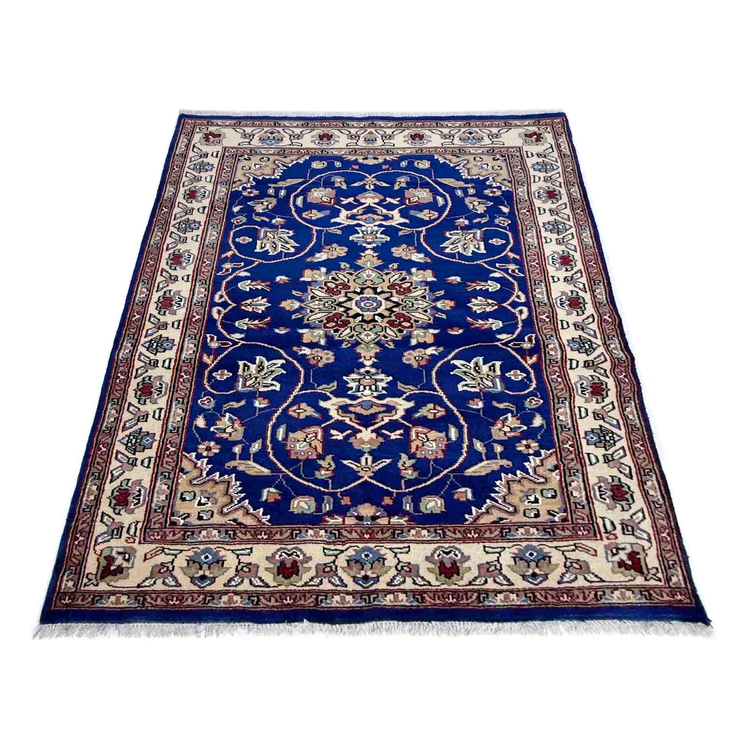 Handmade Jaldar Rug 4' 2" x 6' 1" ft / 127 x 186 cm - No. W38068