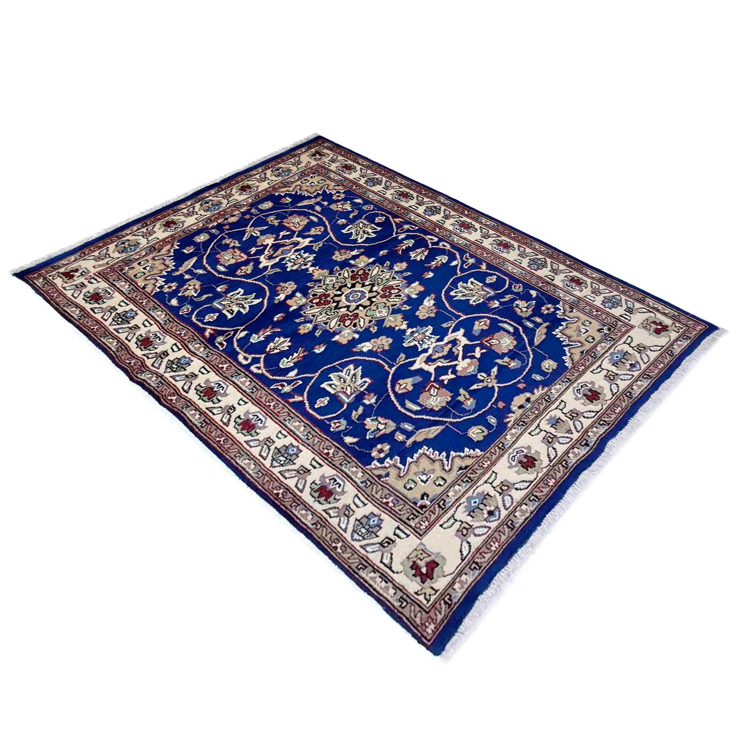 Handmade Jaldar Rug 4' 2" x 6' 1" ft / 127 x 186 cm - No. W38068