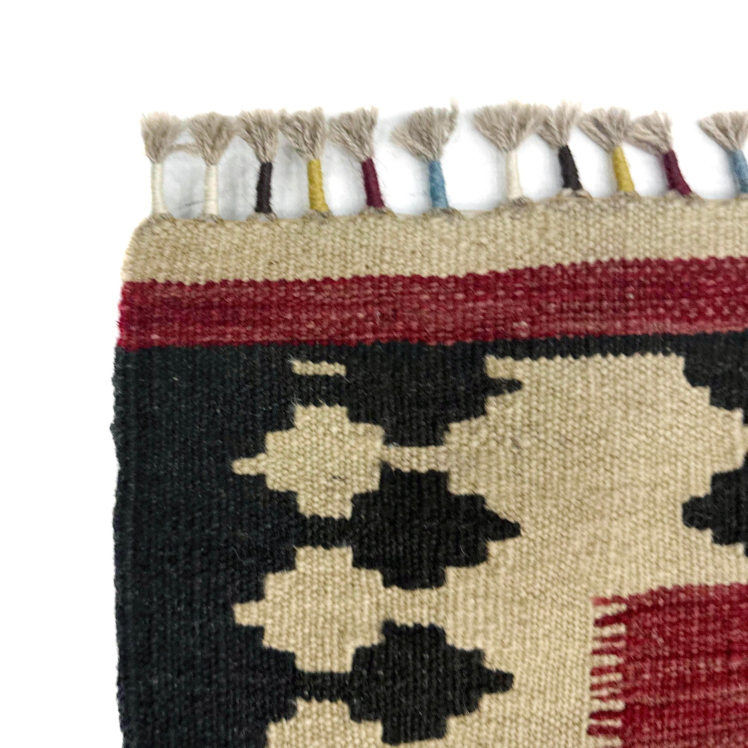 Handmade Turkish Design Wool Kilim 4' 10" x 6' 5" ft / 147 x 196 cm - No. W38074
