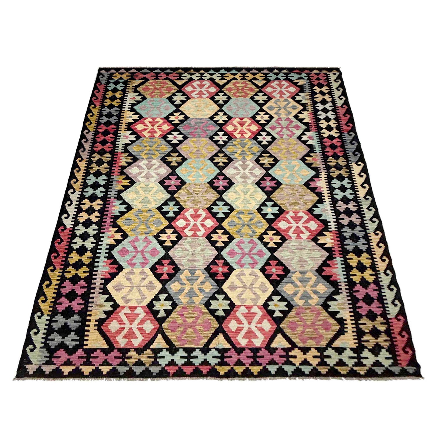 Medium Size Chobi Kilim 6' 4" x 9' 9" ft / 194 x 297 cm - No. W38100
