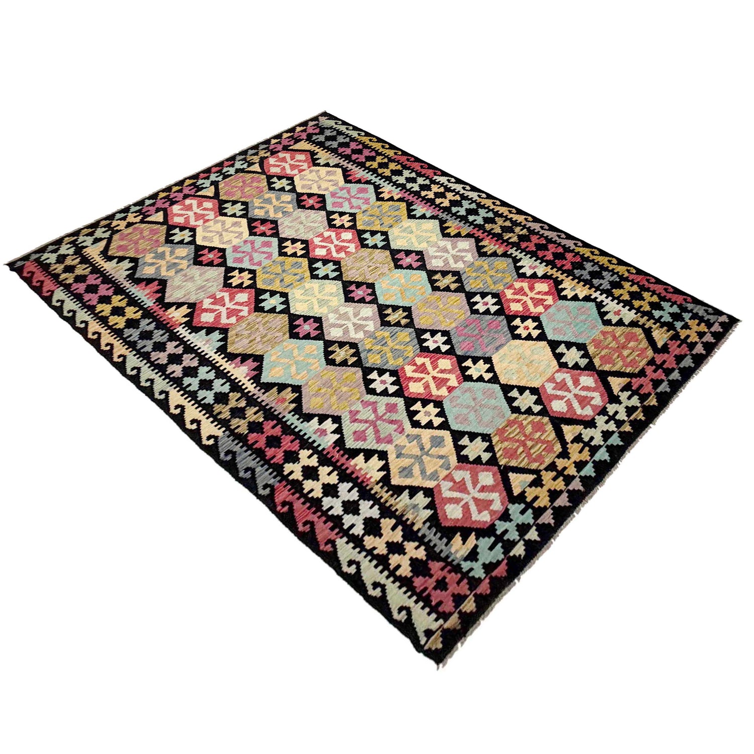 Medium Size Chobi Kilim 6' 4" x 9' 9" ft / 194 x 297 cm - No. W38100