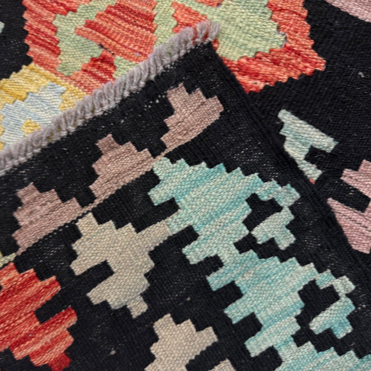 Hand Knotted Flatweave Kilim 6' 4" x 9' 11" ft / 194 x 302 cm - No. W38104