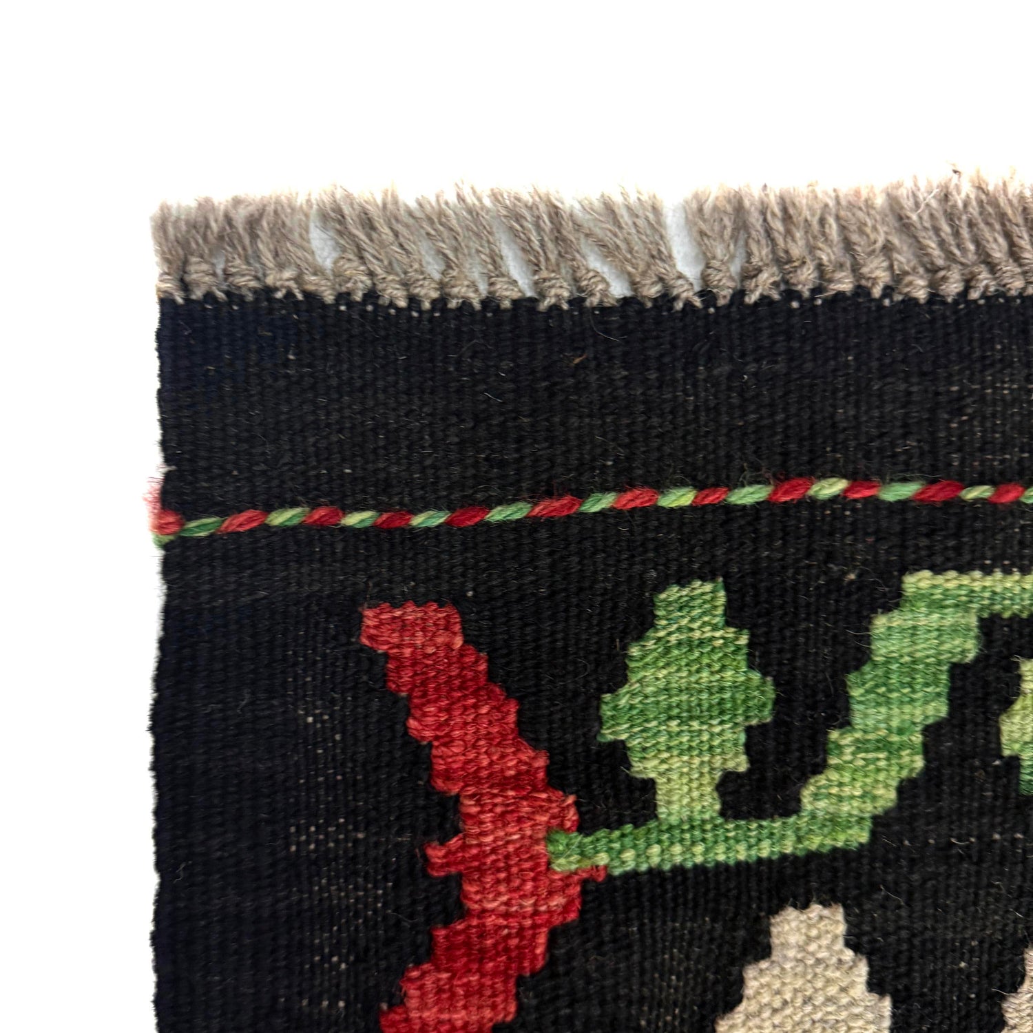 Hand Made Afghan Kilim 6' 4" x 9' 10" ft / 193 x 299 cm - No. W38106