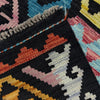 Multi Color ful Flat-Weave Wool Kilim 6' 7" x 9' 9" ft / 201 x 297 cm - No. W38107