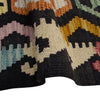 Multi Color ful Flat-Weave Wool Kilim 6' 7" x 9' 9" ft / 201 x 297 cm - No. W38107